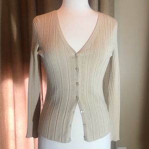 Tan Cardigan Sweater